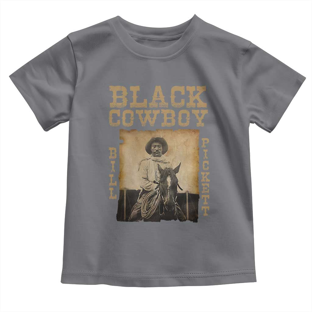 Bill Pickett Toddler T Shirt Black Cowboy Western Legend Vintage