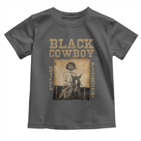 Bill Pickett Toddler T Shirt Black Cowboy Western Legend Vintage