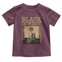 Bill Pickett Toddler T Shirt Black Cowboy Western Legend Vintage