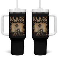 Bill Pickett Tumbler With Handle Black Cowboy Western Legend Vintage