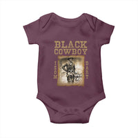 Isom Dart Baby Onesie Black Cowboy Western Legend Vintage