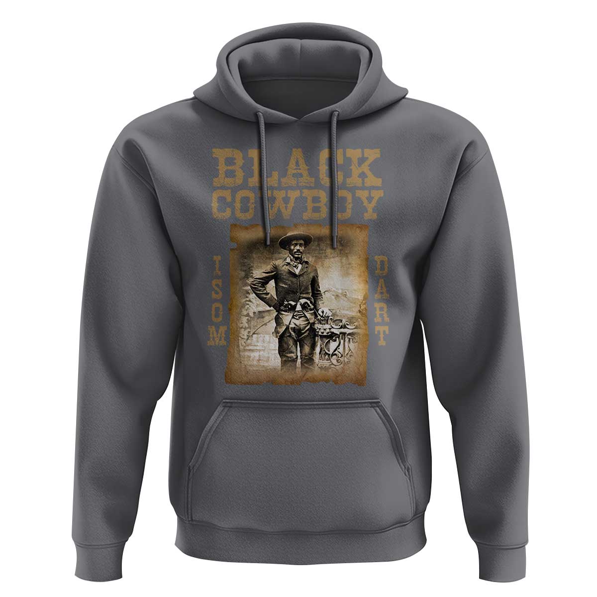 Isom Dart Hoodie Black Cowboy Western Legend Vintage