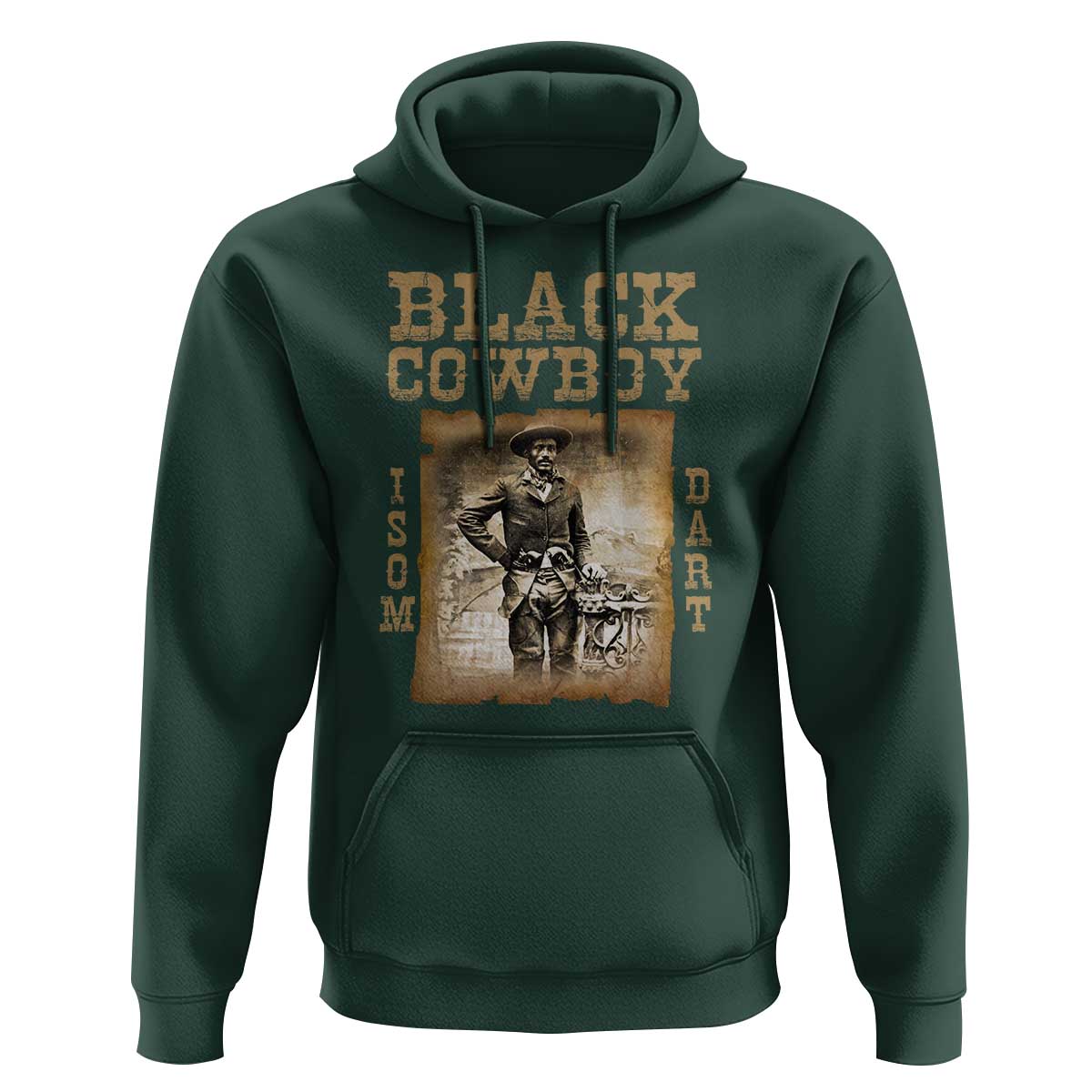 Isom Dart Hoodie Black Cowboy Western Legend Vintage