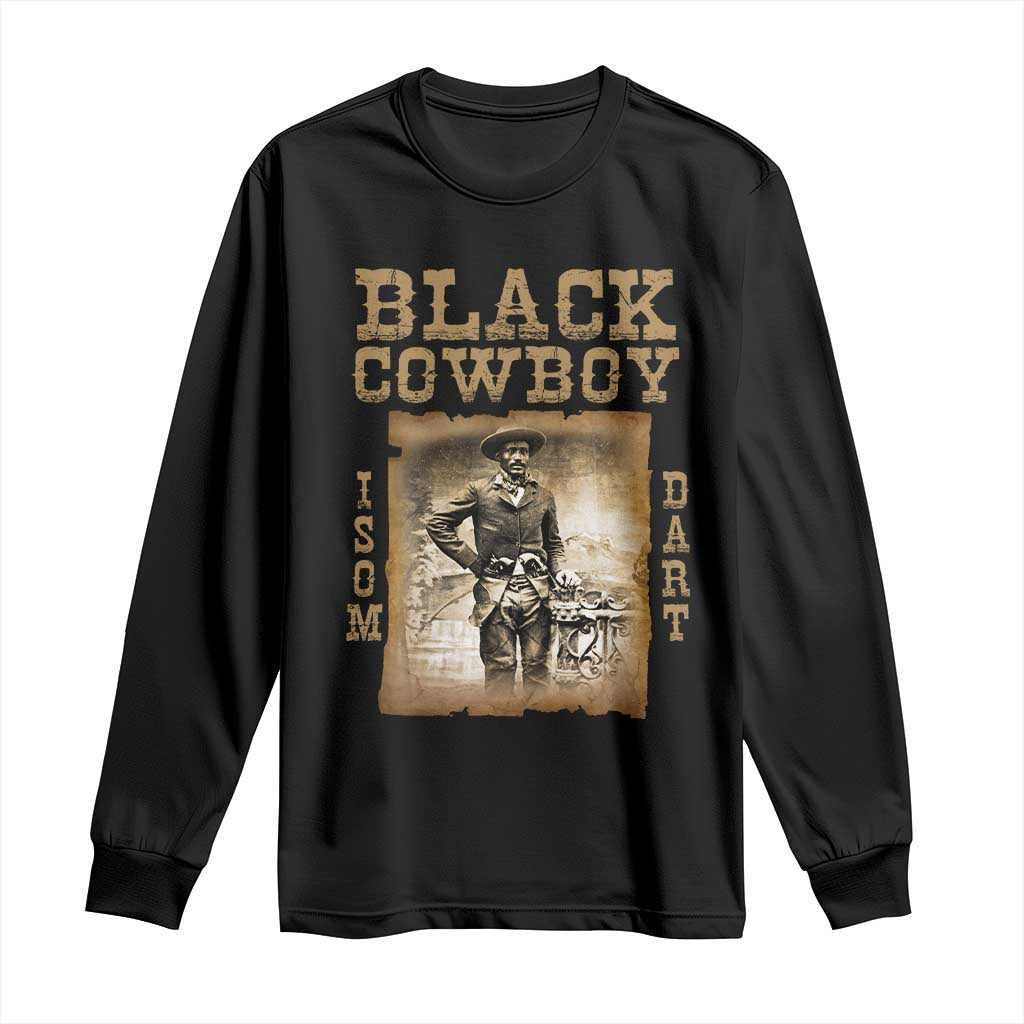 Isom Dart Long Sleeve Shirt Black Cowboy Western Legend Vintage
