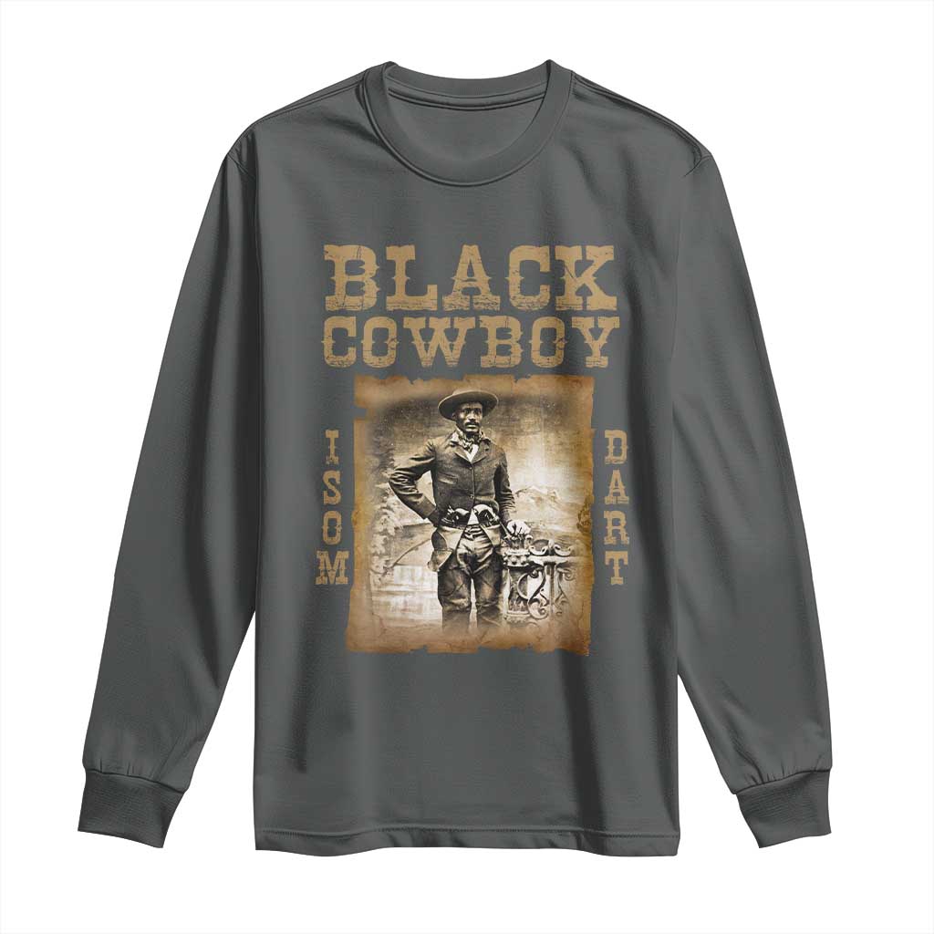 Isom Dart Long Sleeve Shirt Black Cowboy Western Legend Vintage