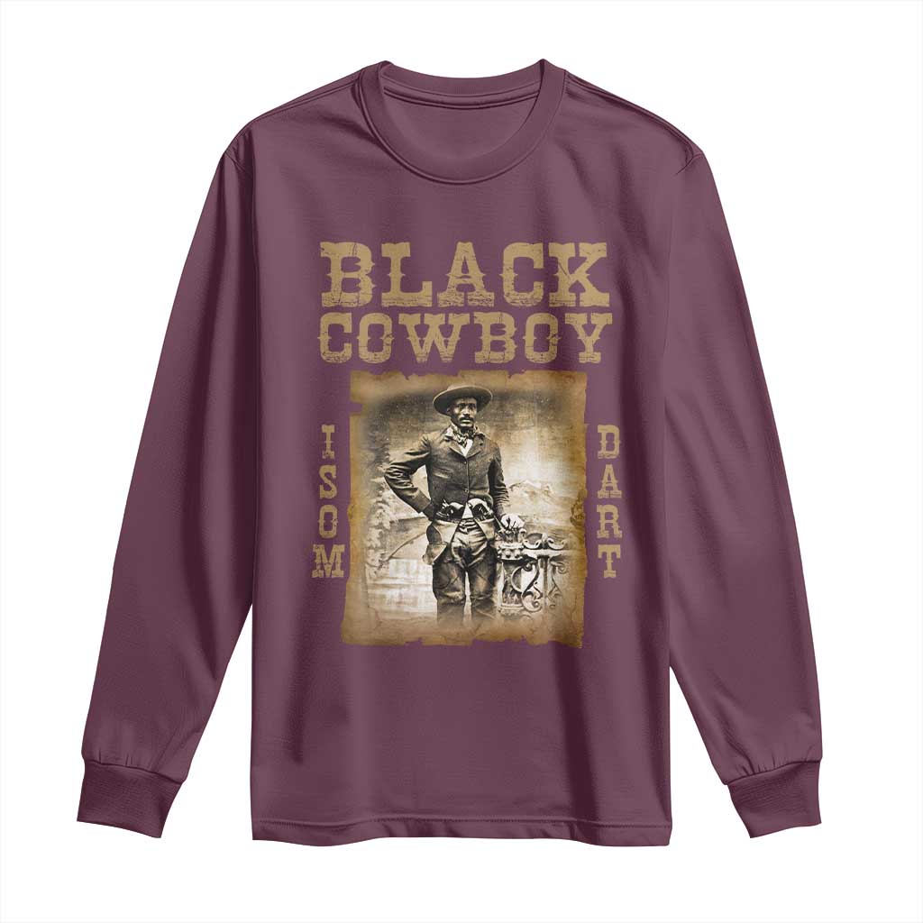 Isom Dart Long Sleeve Shirt Black Cowboy Western Legend Vintage