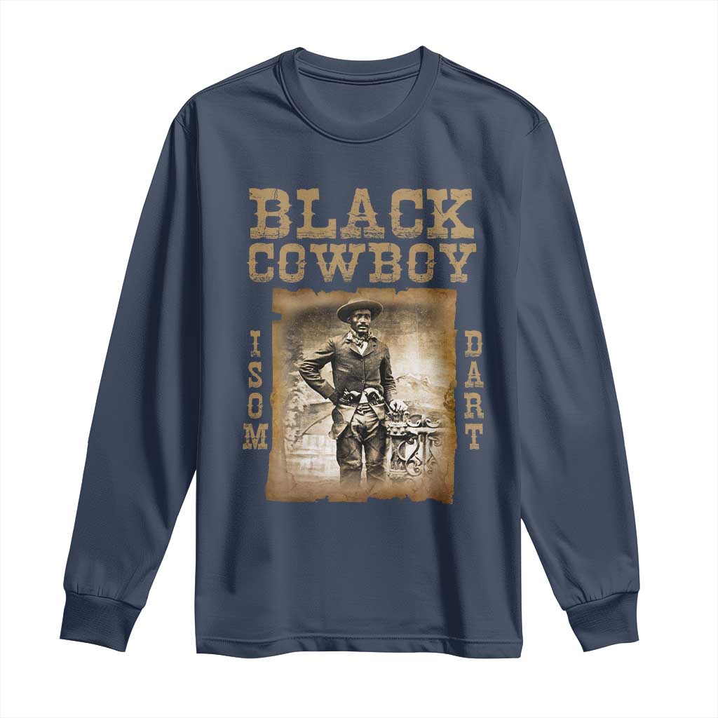 Isom Dart Long Sleeve Shirt Black Cowboy Western Legend Vintage
