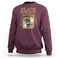 Isom Dart Sweatshirt Black Cowboy Western Legend Vintage