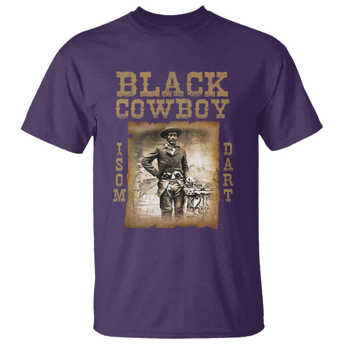 Isom Dart T Shirt Black Cowboy Western Legend Vintage