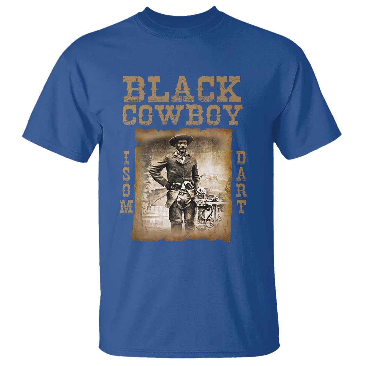 Isom Dart T Shirt Black Cowboy Western Legend Vintage