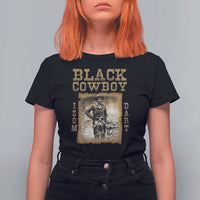 Isom Dart T Shirt For Women Black Cowboy Western Legend Vintage