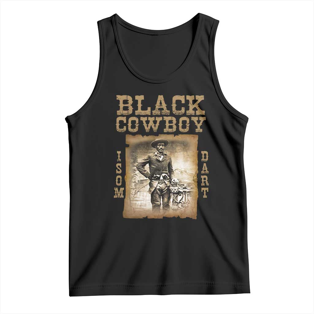 Isom Dart Tank Top Black Cowboy Western Legend Vintage