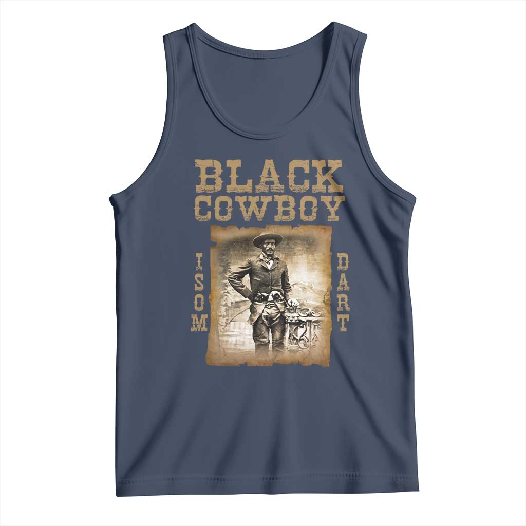 Isom Dart Tank Top Black Cowboy Western Legend Vintage