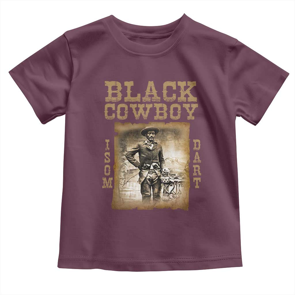 Isom Dart Toddler T Shirt Black Cowboy Western Legend Vintage