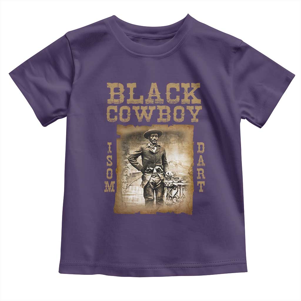 Isom Dart Toddler T Shirt Black Cowboy Western Legend Vintage