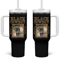 Isom Dart Tumbler With Handle Black Cowboy Western Legend Vintage