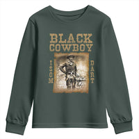 Isom Dart Youth Sweatshirt Black Cowboy Western Legend Vintage