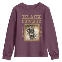 Isom Dart Youth Sweatshirt Black Cowboy Western Legend Vintage