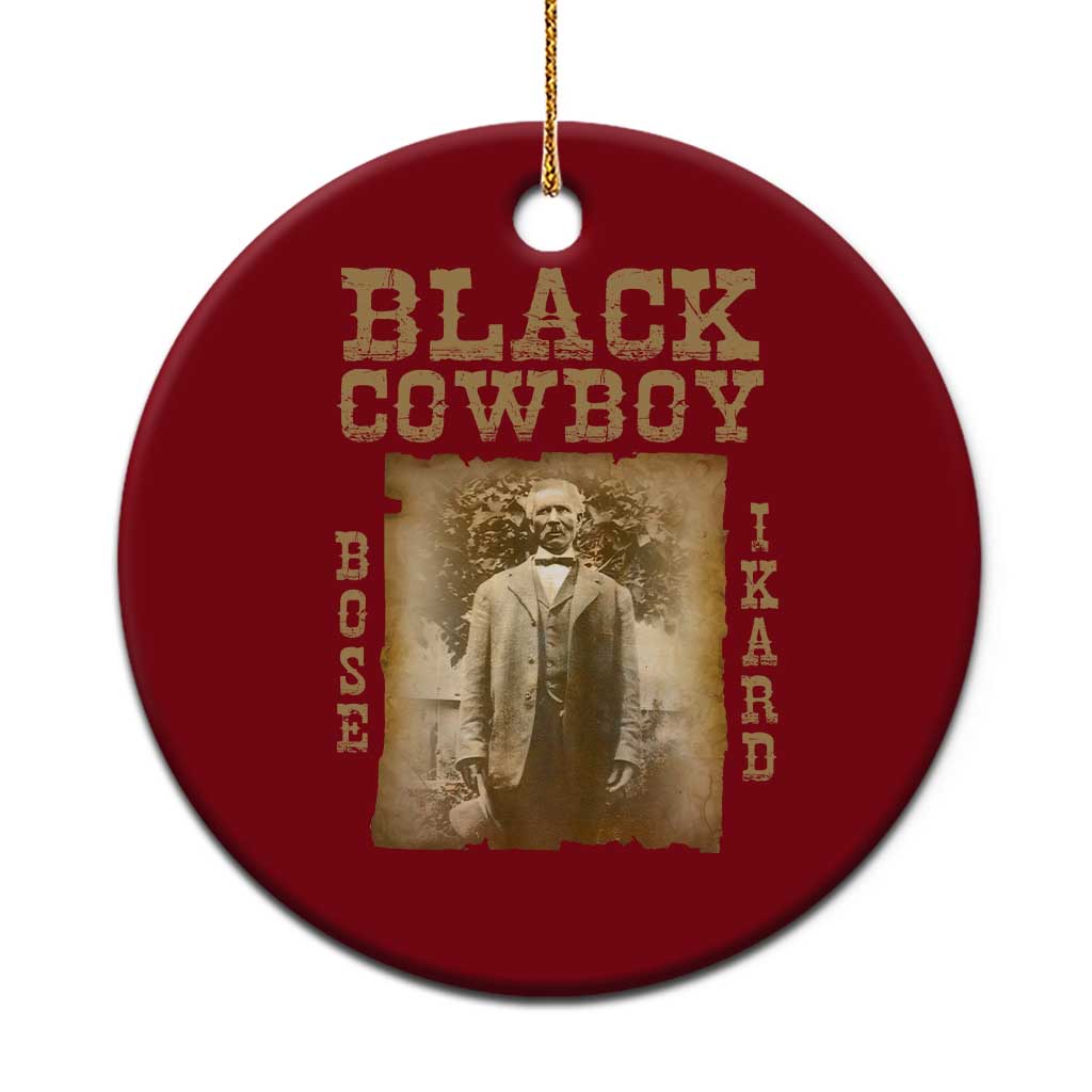 Bose Ikard Ceramic Ornament Black Cowboy Western Legend Vintage - Wonder Print Shop