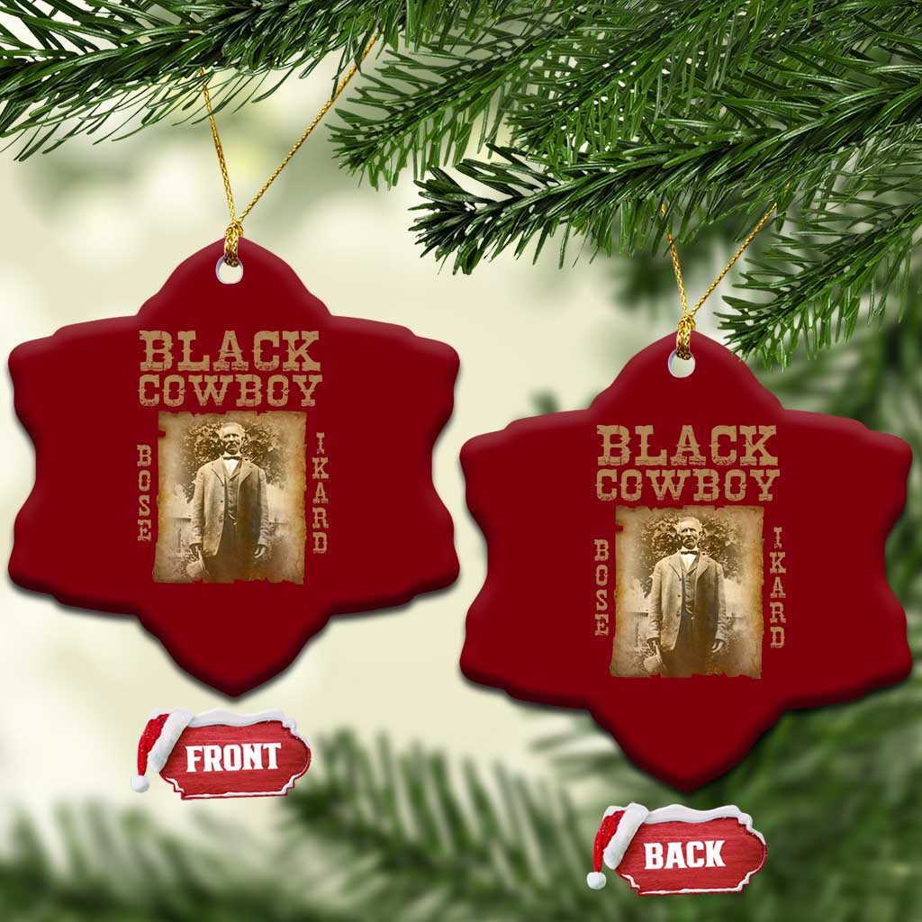 Bose Ikard Ceramic Ornament Black Cowboy Western Legend Vintage - Wonder Print Shop