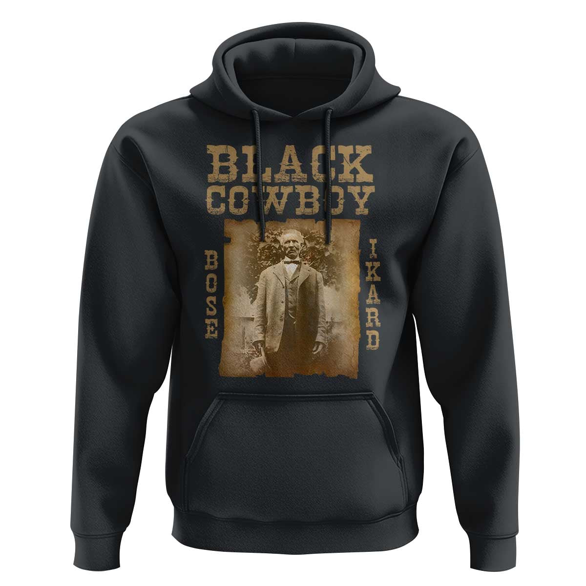 Bose Ikard Hoodie Black Cowboy Western Legend Vintage