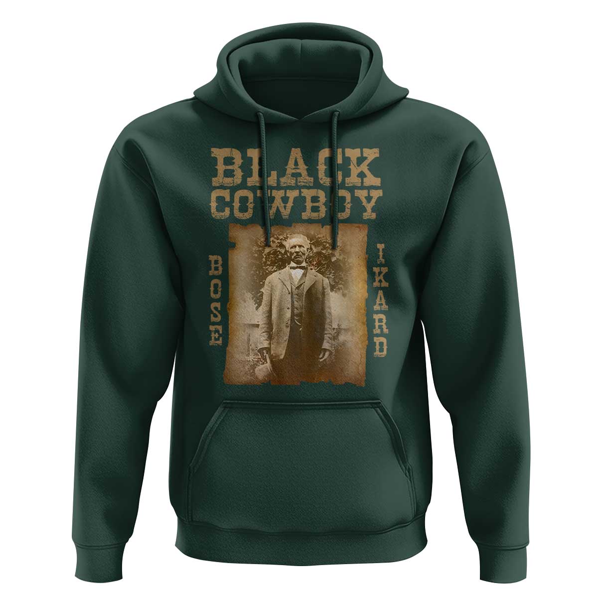 Bose Ikard Hoodie Black Cowboy Western Legend Vintage
