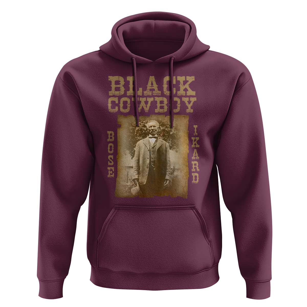 Bose Ikard Hoodie Black Cowboy Western Legend Vintage