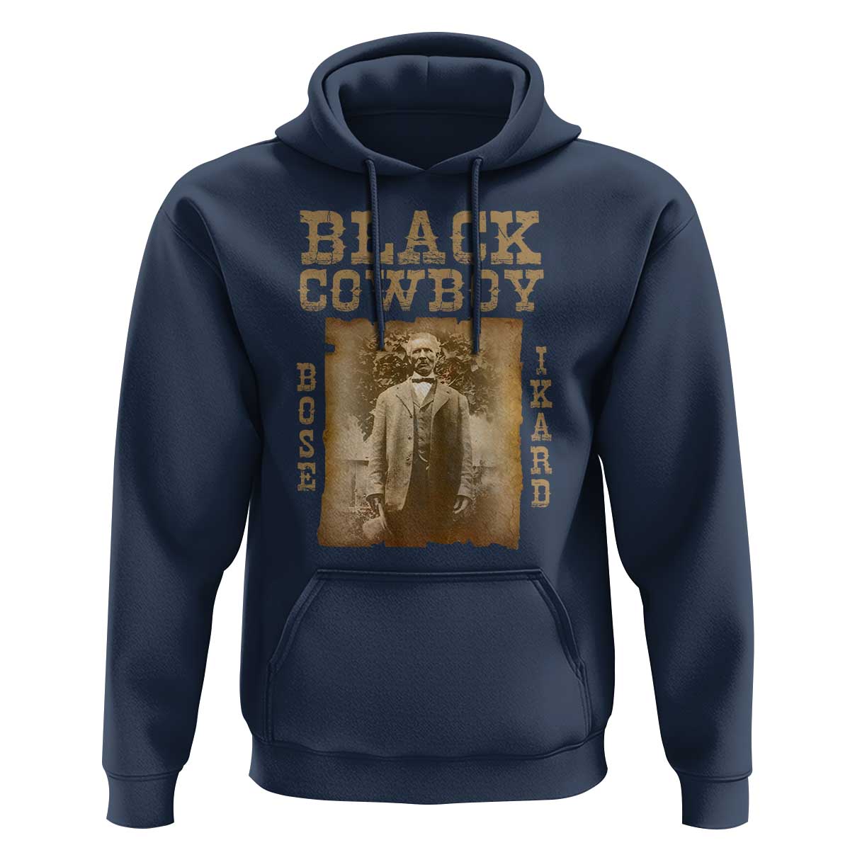Bose Ikard Hoodie Black Cowboy Western Legend Vintage