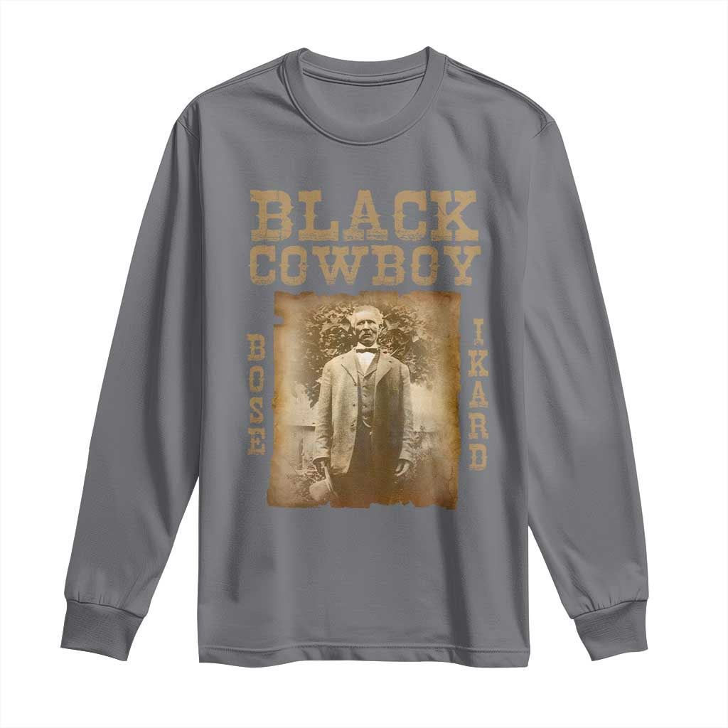 Bose Ikard Long Sleeve Shirt Black Cowboy Western Legend Vintage