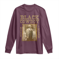 Bose Ikard Long Sleeve Shirt Black Cowboy Western Legend Vintage