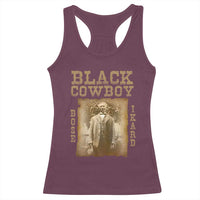 Bose Ikard Racerback Tank Top Black Cowboy Western Legend Vintage
