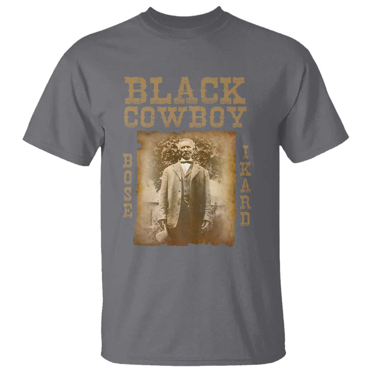 Bose Ikard T Shirt Black Cowboy Western Legend Vintage