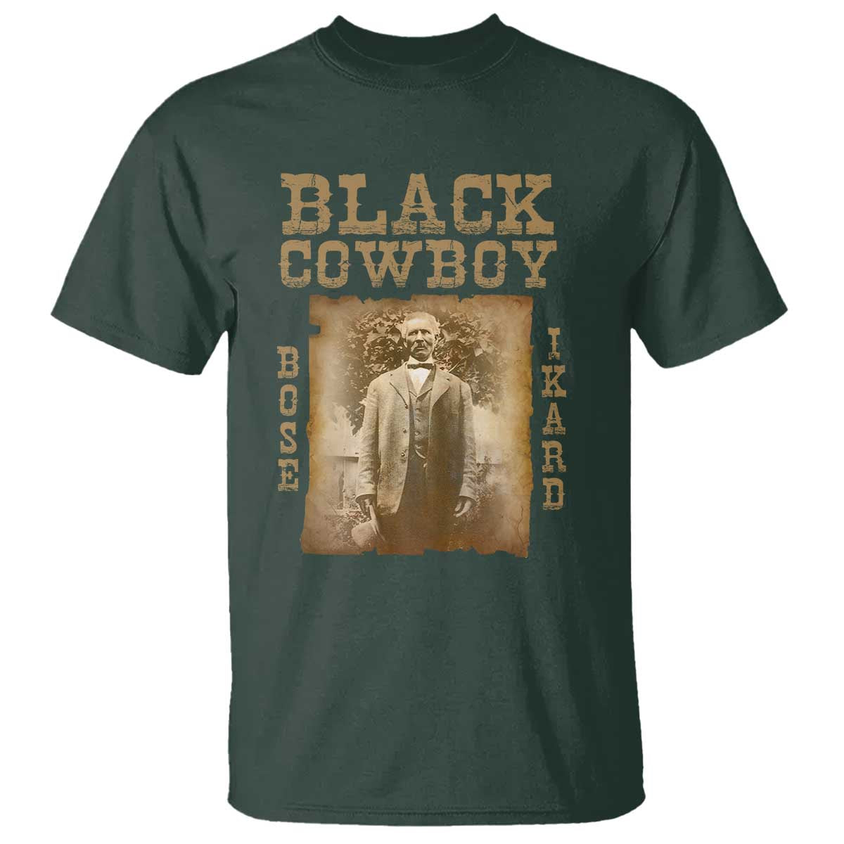 Bose Ikard T Shirt Black Cowboy Western Legend Vintage