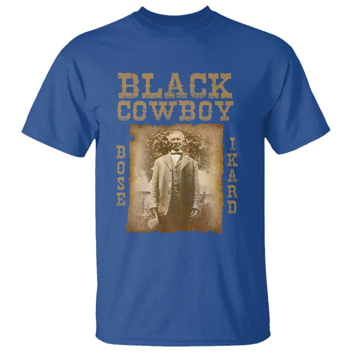 Bose Ikard T Shirt Black Cowboy Western Legend Vintage
