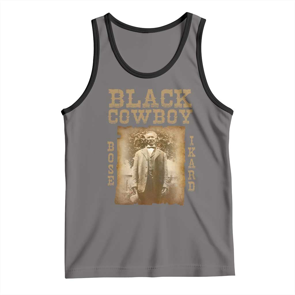 Bose Ikard Tank Top Black Cowboy Western Legend Vintage