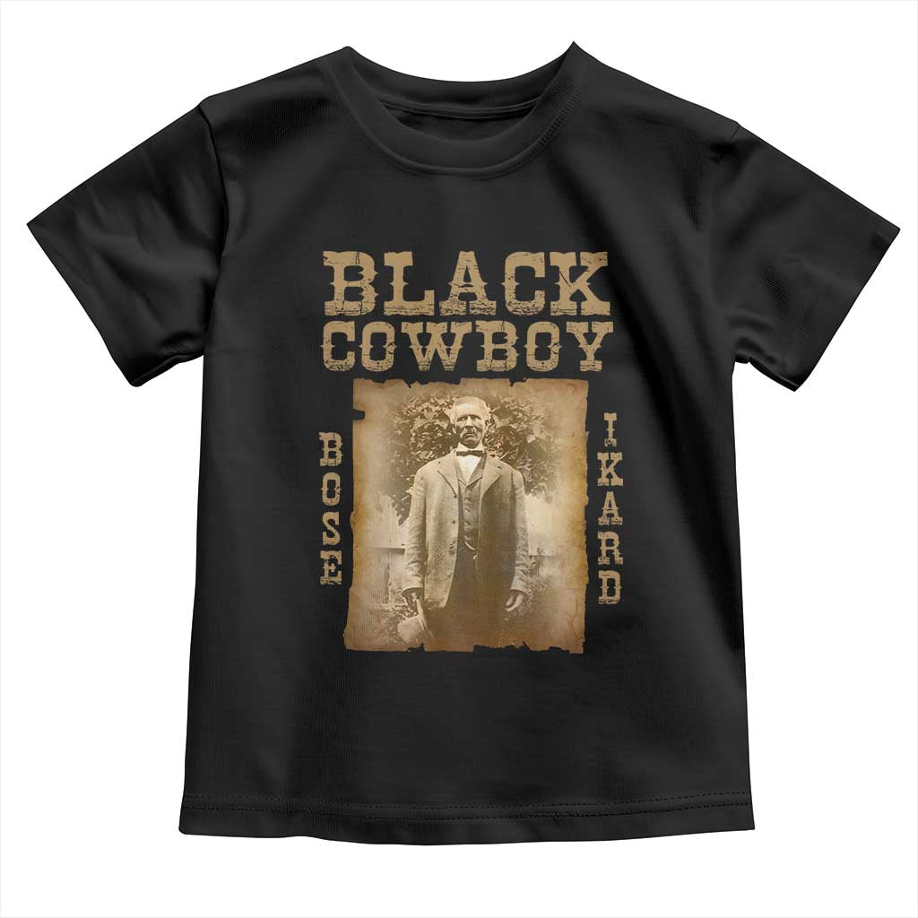 Bose Ikard Toddler T Shirt Black Cowboy Western Legend Vintage