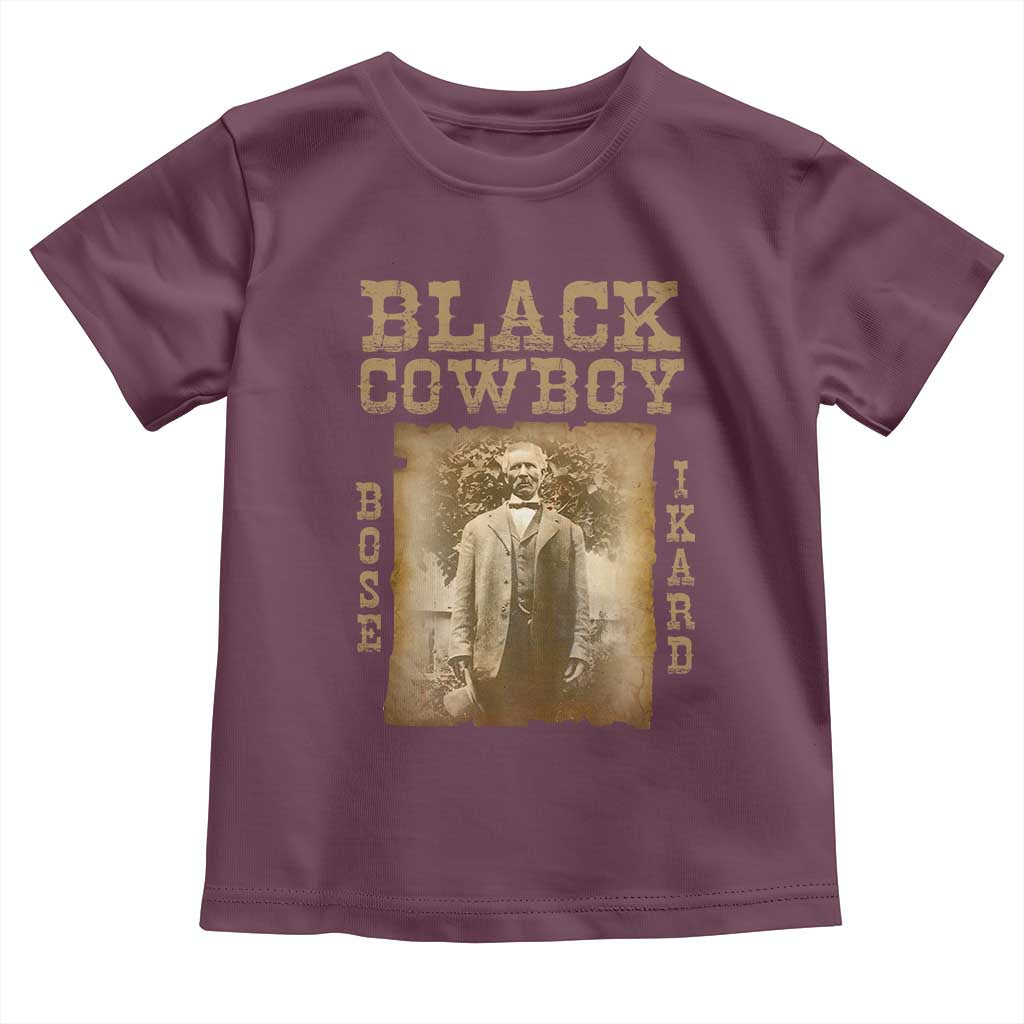 Bose Ikard Toddler T Shirt Black Cowboy Western Legend Vintage