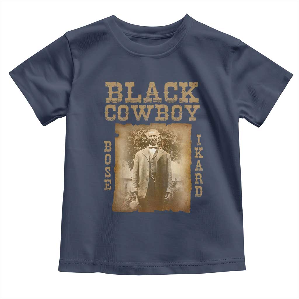 Bose Ikard Toddler T Shirt Black Cowboy Western Legend Vintage