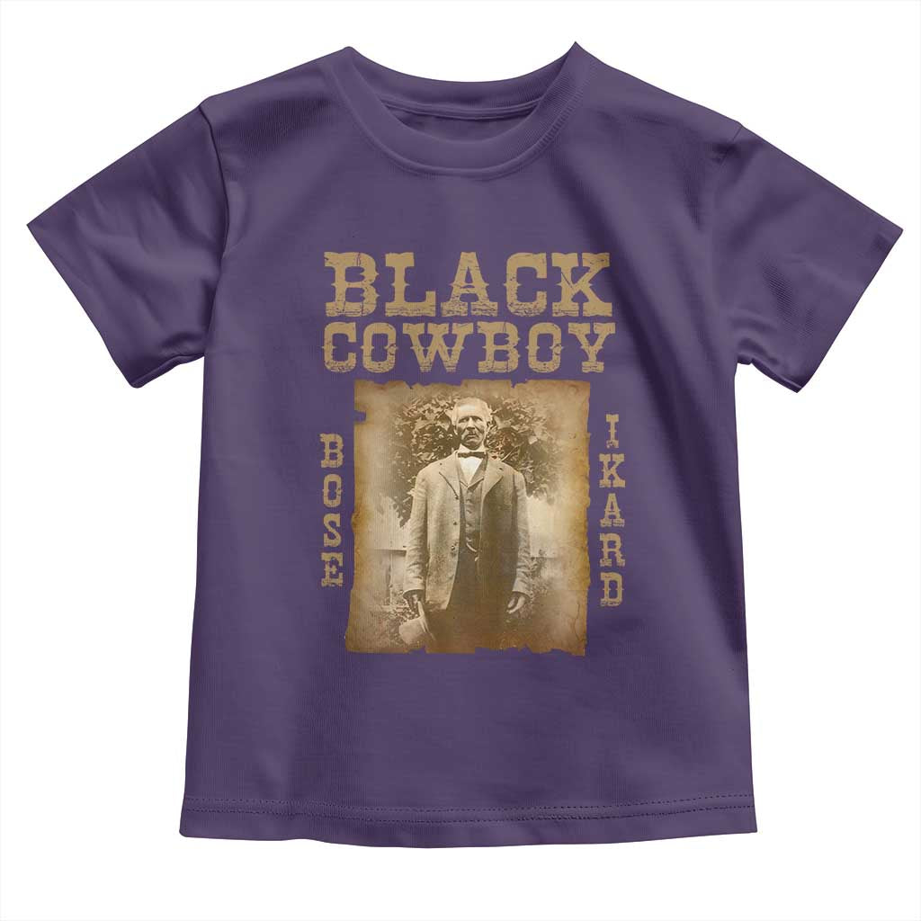 Bose Ikard Toddler T Shirt Black Cowboy Western Legend Vintage