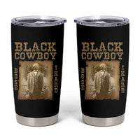 Bose Ikard Tumbler Cup Black Cowboy Western Legend Vintage