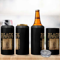 Bass Reeves 4 in 1 Can Cooler Tumbler Black Cowboy Western Legend Vintage