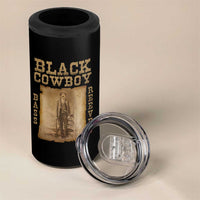 Bass Reeves 4 in 1 Can Cooler Tumbler Black Cowboy Western Legend Vintage