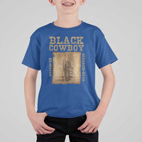 Bass Reeves T Shirt For Kid Black Cowboy Western Legend Vintage