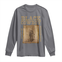 Bass Reeves Long Sleeve Shirt Black Cowboy Western Legend Vintage
