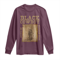 Bass Reeves Long Sleeve Shirt Black Cowboy Western Legend Vintage