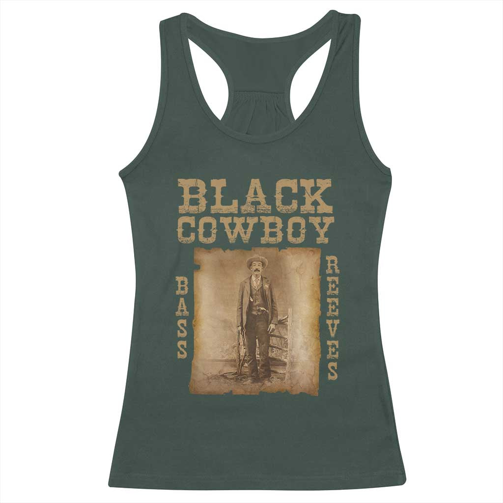 Bass Reeves Racerback Tank Top Black Cowboy Western Legend Vintage