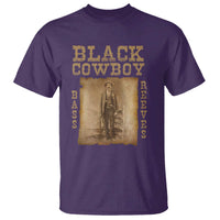 Bass Reeves T Shirt Black Cowboy Western Legend Vintage