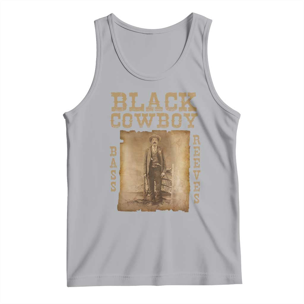Bass Reeves Tank Top Black Cowboy Western Legend Vintage