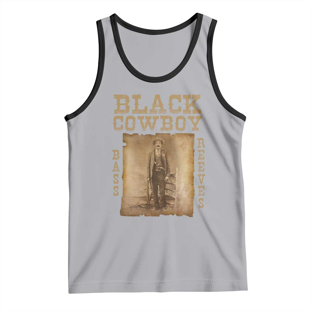 Bass Reeves Tank Top Black Cowboy Western Legend Vintage