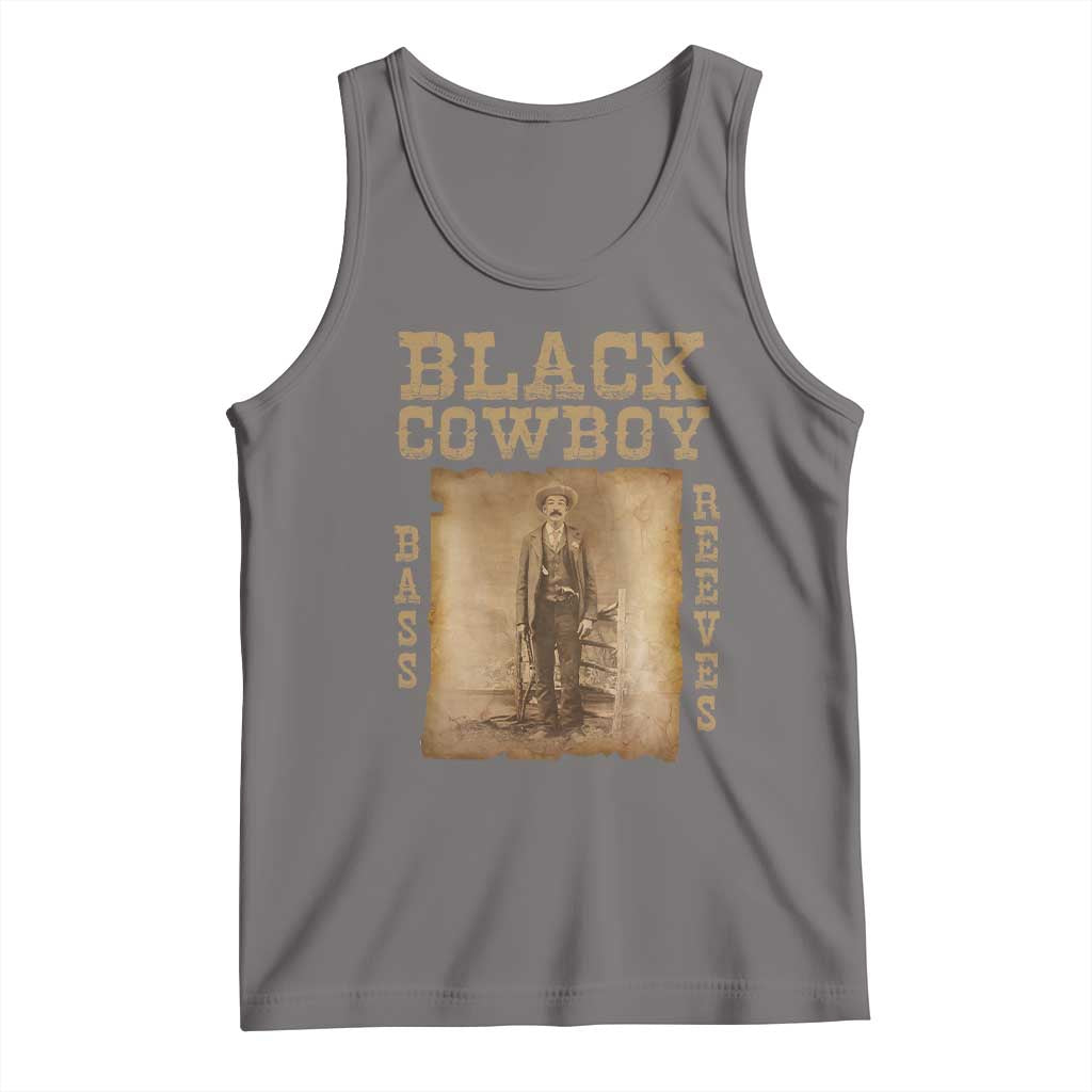 Bass Reeves Tank Top Black Cowboy Western Legend Vintage